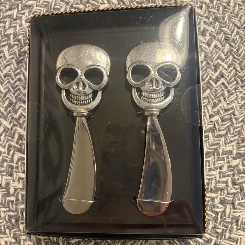 Stainless Steel Skull Cheese Knives/Spreaders